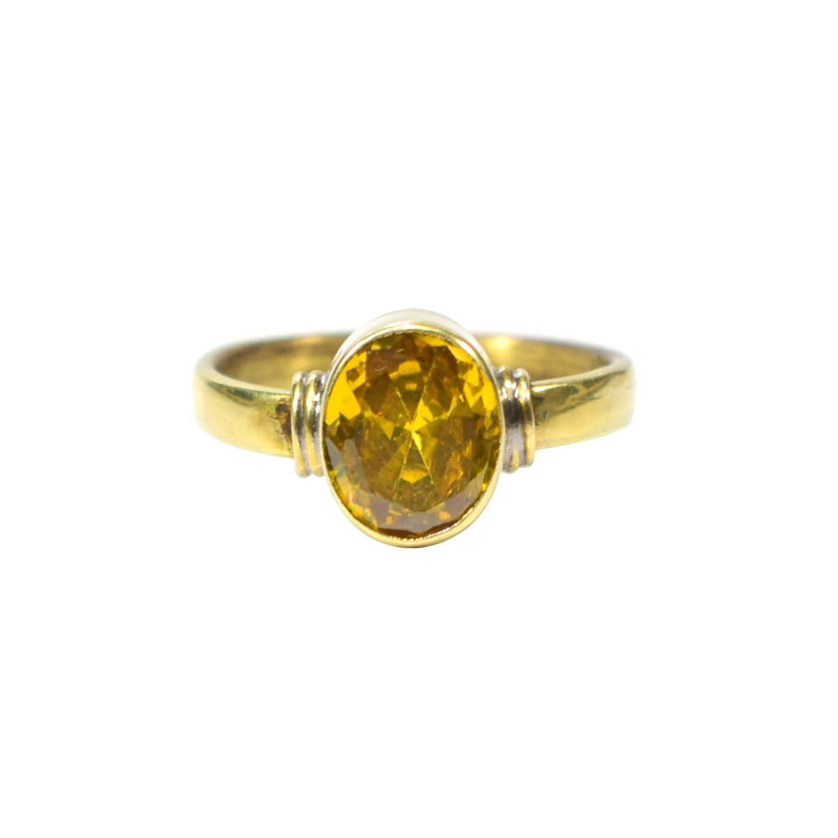 4.40 Carat Yellow Beryl and .10 ct. t.w. White Zircon Ring in 14kt Yellow  Gold | Ross-Simons